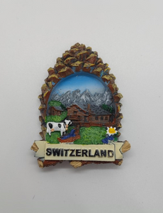 MAGNET SWITZERLAND HOUSE WITH COW