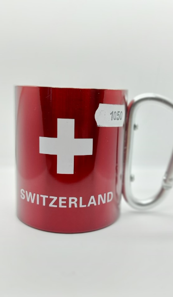 METAL MUG - SWITZERLAND FLAG