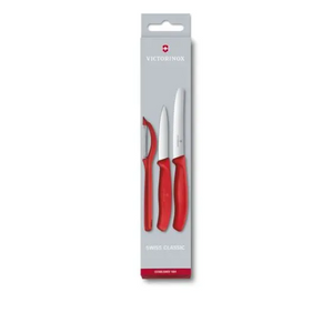 KITCHEN KNIFE - SWISS CLASSIC PARING KNIGE SET WITH PEELER , 3 PIECES