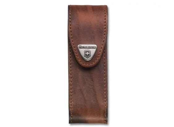 KNIFE CASE - LEATHER BELT POUCH - BROWN
