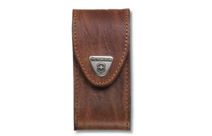 KNIFE CASE - LEATHER BELT POUCH - BROWN