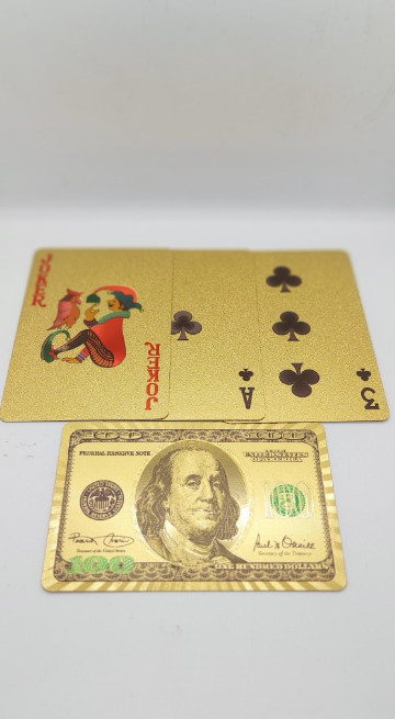 PLAYING CARD - GOLD DOLLARD