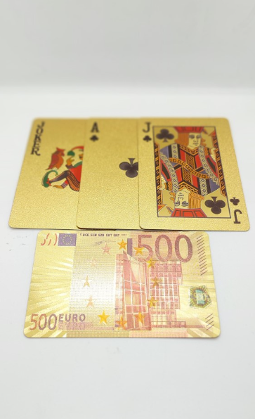 PLAYING CARD - GOLD EURO