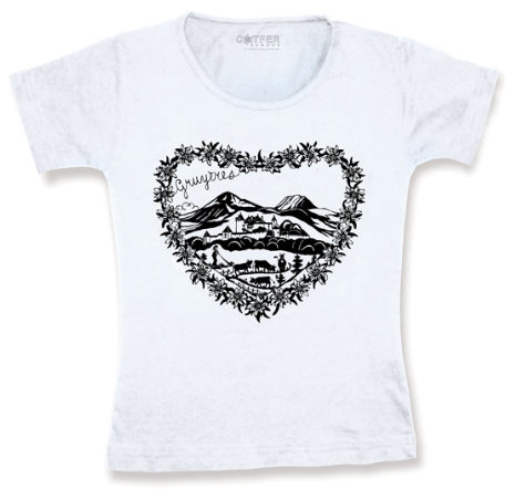 T-S WHITE FOR WOMEN PAPER-CUTTING HEART GRUYERES, T-S-POLAIRES-PULL-BODY-PYJAMA