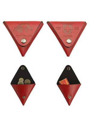 TRIANGLE COIN PURSE RED VINTAGE