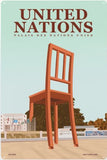 DECORATIVE METAL SIGN - 26x40 - GENEVA - UN CHAIR